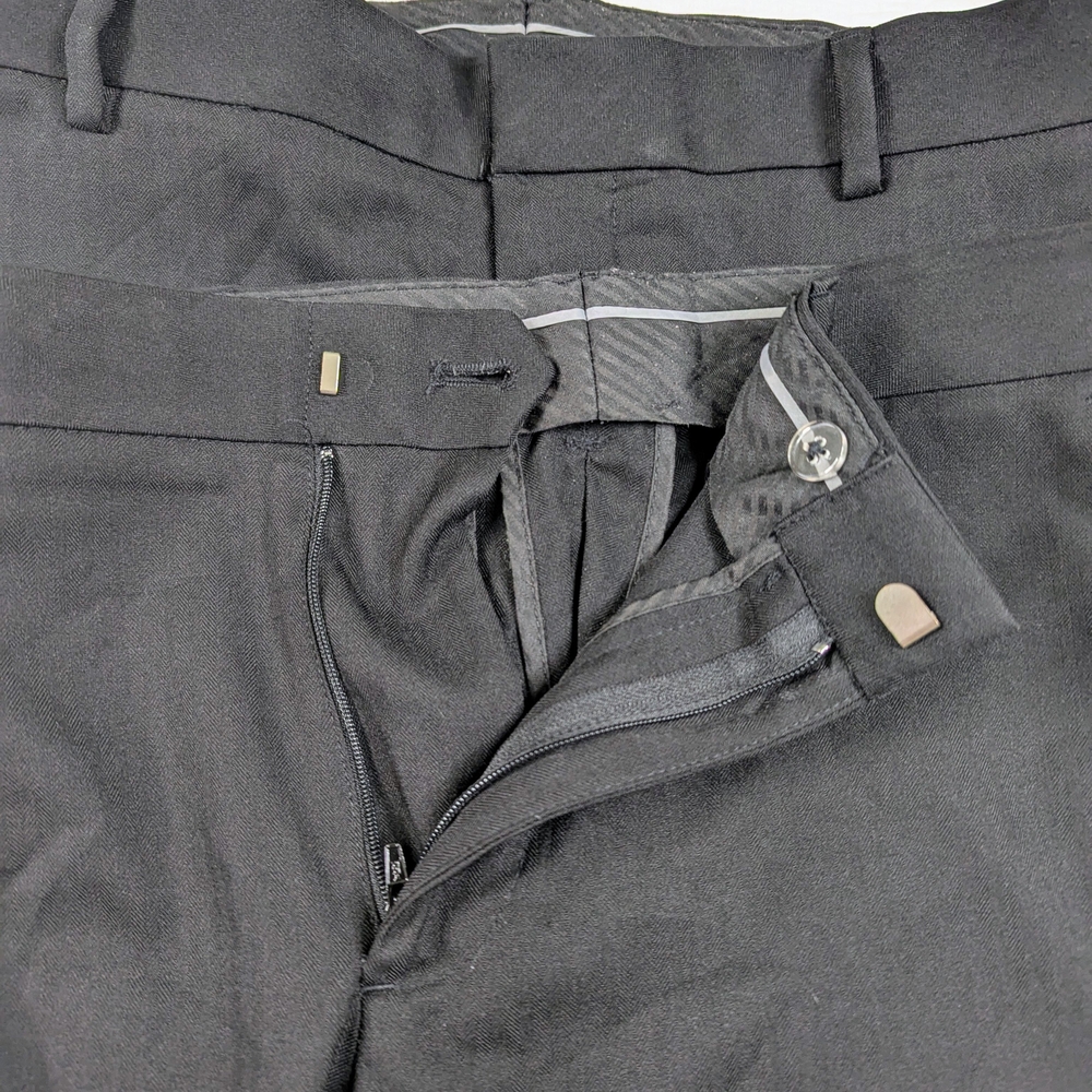 Van Heusen Black Dress Pants Men's 30x30 Slim (lot 2)‎ - Picture 8 of 14